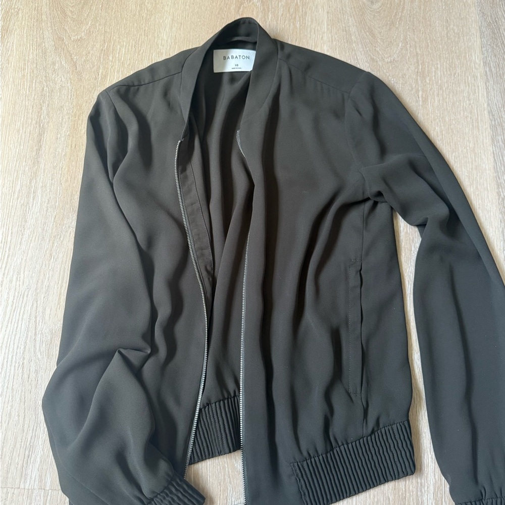 Babaton Olive Bomber Jacket